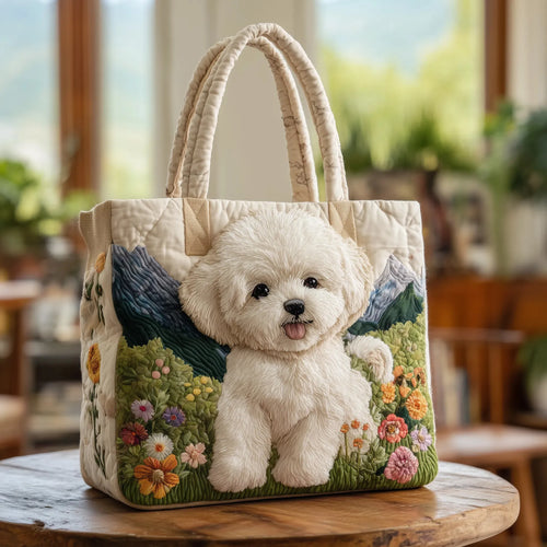 Ana&José™ | Bolso acolchado artesanal con diseño de perros