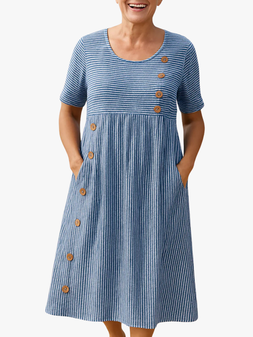 Ana&José | VESTIDO MIDI CORTE EN A PARA MUJER