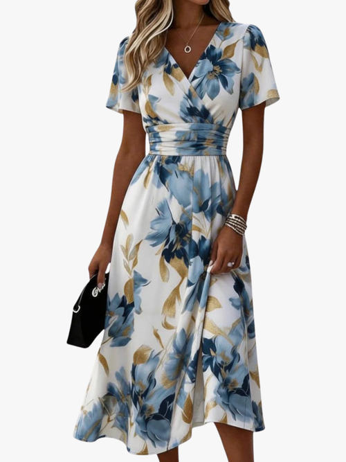 Ana&José™ | Vestido Midi Floral Moderno para Mujer