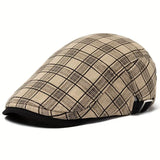 Zared - Gorra vintage a cuadros ajustable