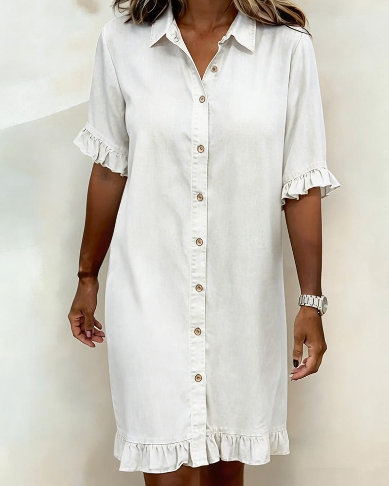 Ana&José™ | Quinn™ Vestido Suave Corte Holgado Ligero Estilo Casual