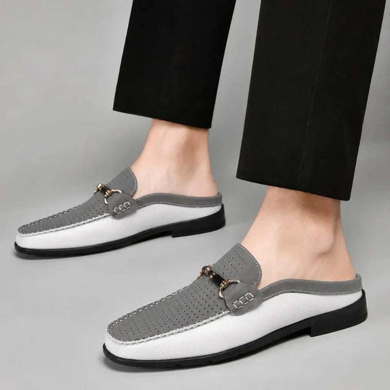 Ana&José™ | Mocasín Destalonado de Piel para Hombre - Transpirable