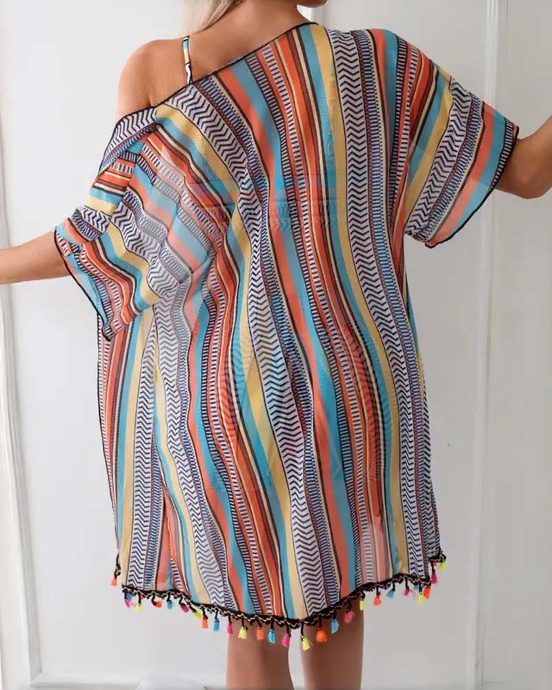 Ana&José | CONJUNTO TANKINI ESTAMPADO CON PAREO PARA MUJER