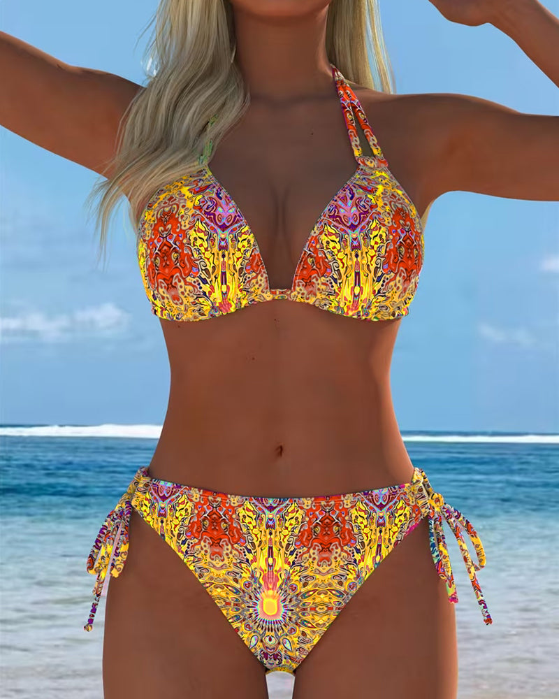 Ana&José | CONJUNTO DE TANKINI ESTAMPADO MULTICOLOR PARA MUJER