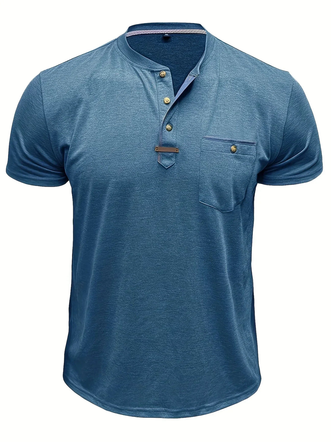 AnaJosé™ — Camiseta elegante de cuello redondo con bolsillo