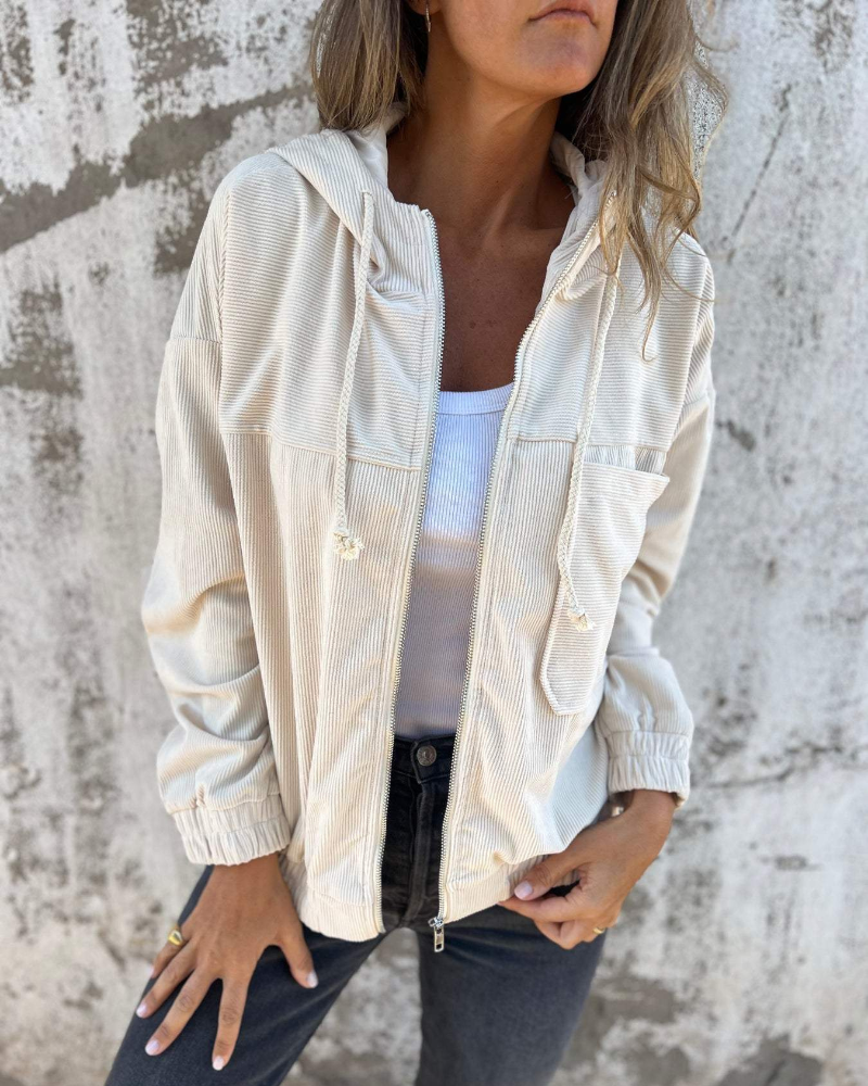 Ana&José | CHAQUETA CON CAPUCHA DE PANA PARA MUJER