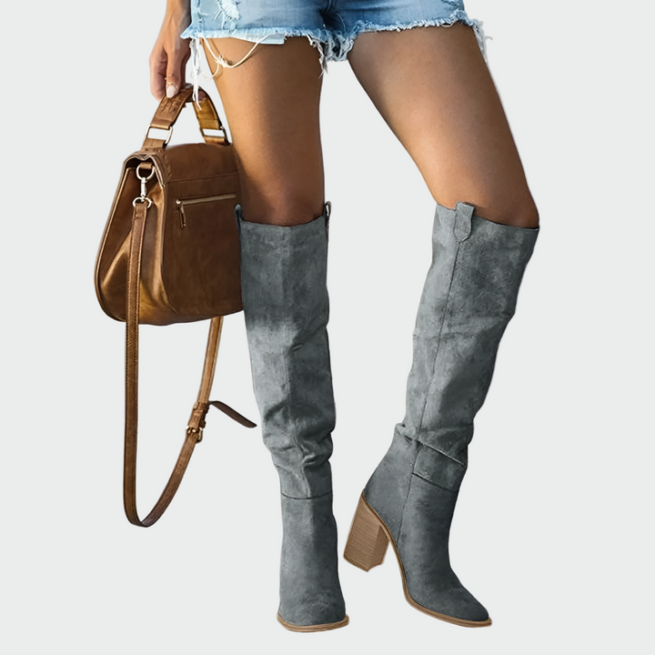Daniela | Botas Ortopédicas De Cuero Hasta La Rodilla Elegantes