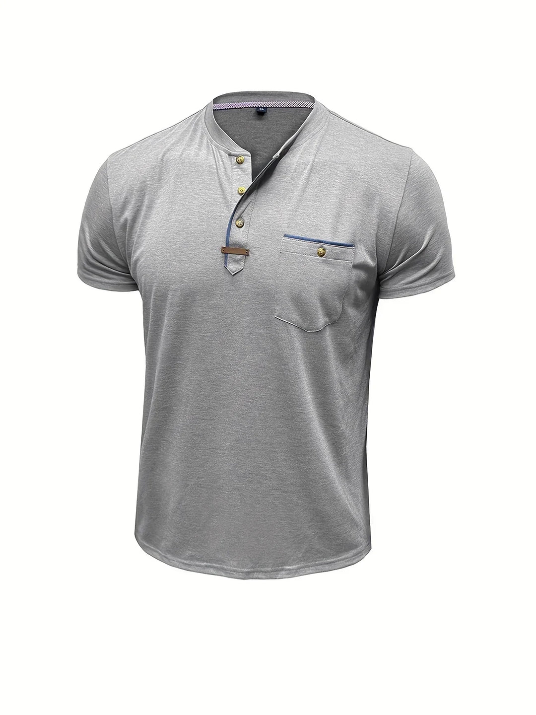 AnaJosé™ — Camiseta elegante de cuello redondo con bolsillo