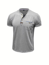 AnaJosé™ — Camiseta elegante de cuello redondo con bolsillo