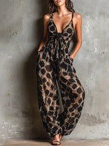 Ana&José™ | Mono estampado animal con escote halter