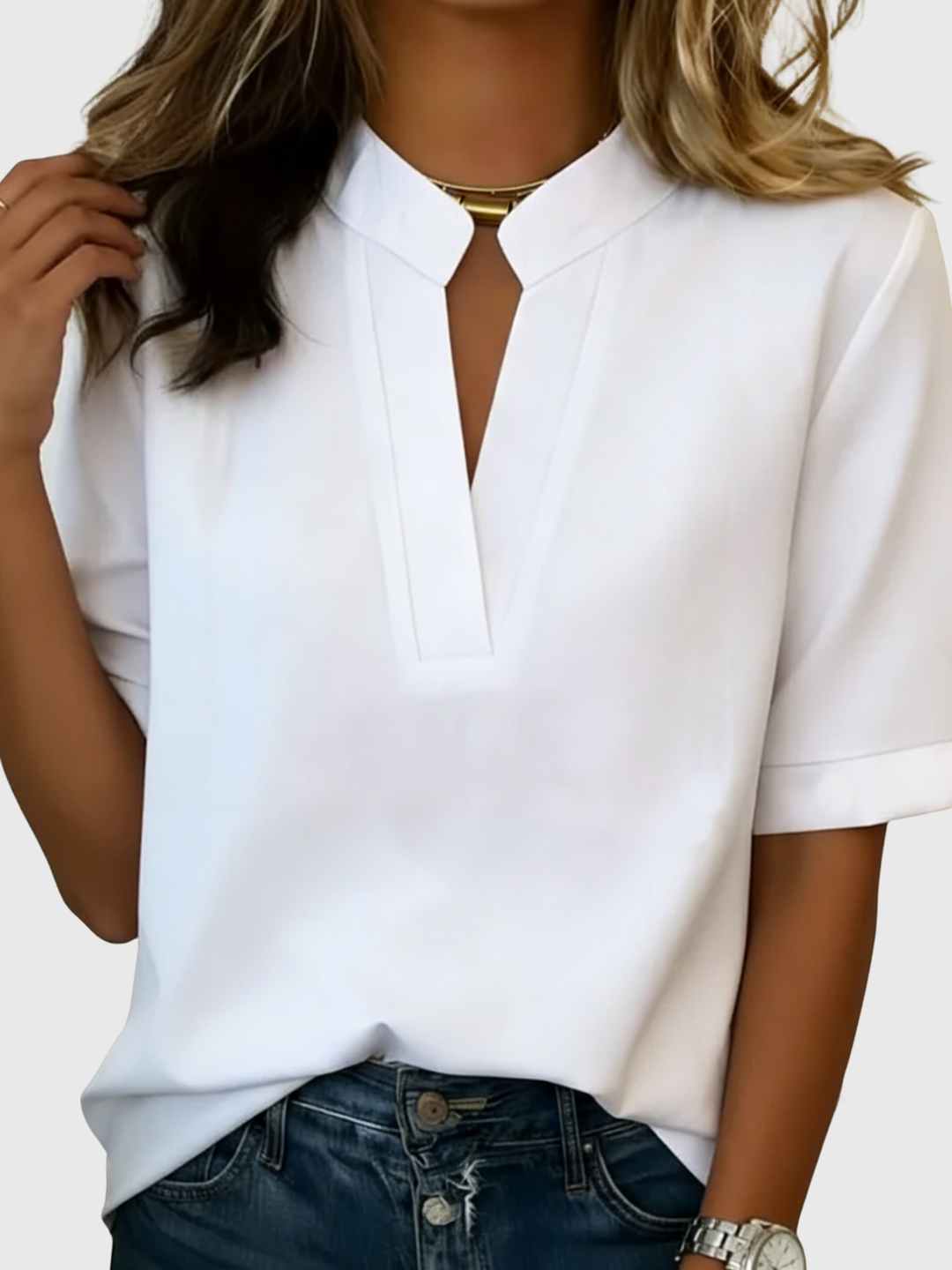 Loise | Blusa Elegante con Cuello Refinado