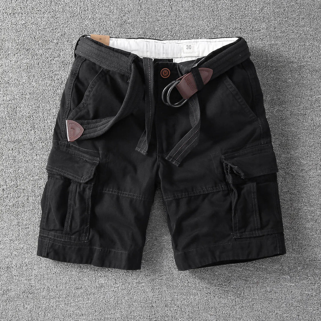 LAURENT MONACO | PANTALONES CORTOS CARGO PARA HOMBRES