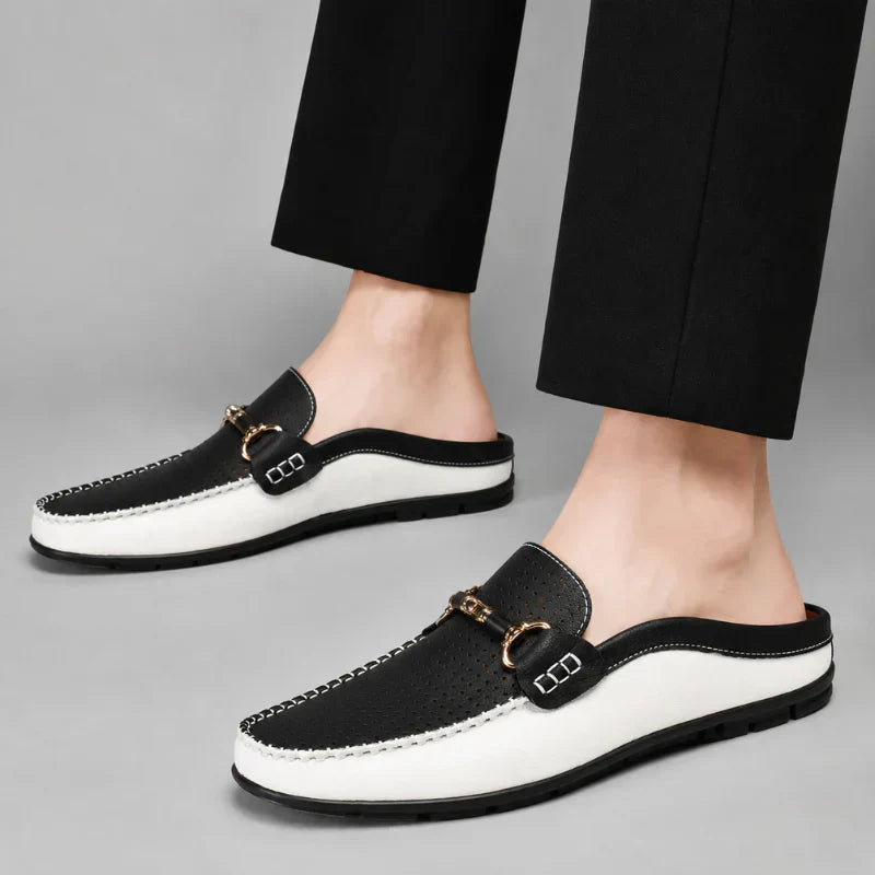Ana&José™ | Mocasín Destalonado de Piel para Hombre - Transpirable