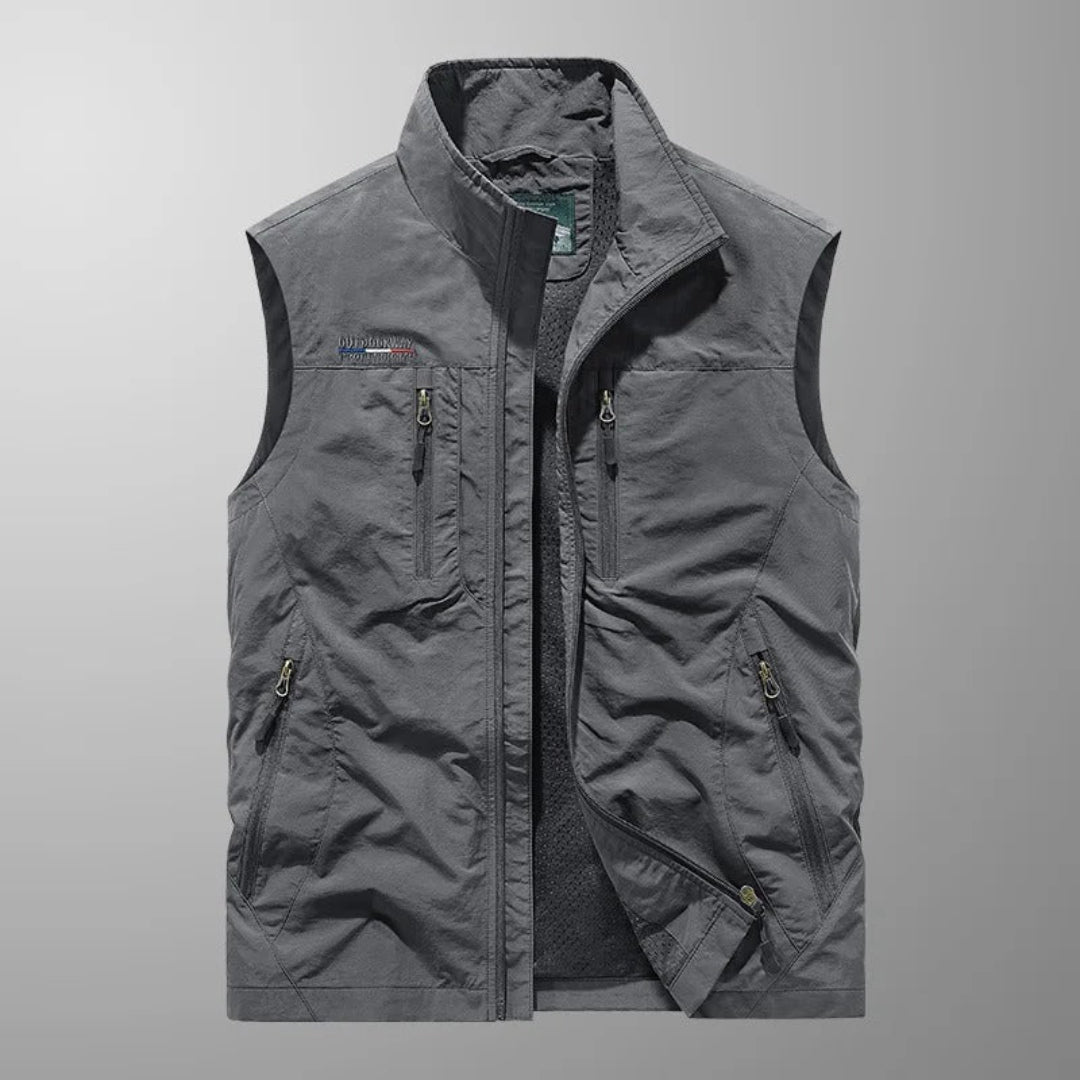 ALPINO – Chaleco Hombre Multibolsillo Outdoor