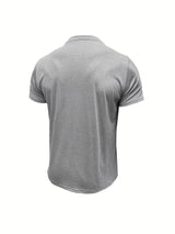 Saxon - Elegante Camiseta de Cuello Redondo con Bolsillo