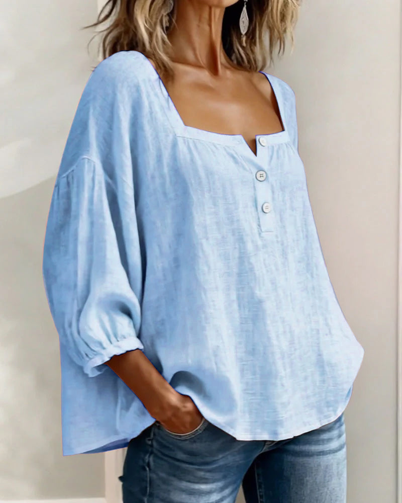 Ana&José | BLUSA CON ESCOTE CUADRADO PARA MUJER