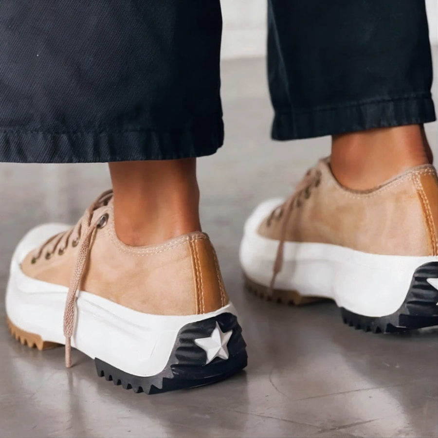 Livia™ | Zapatillas de Cuero con Plataforma