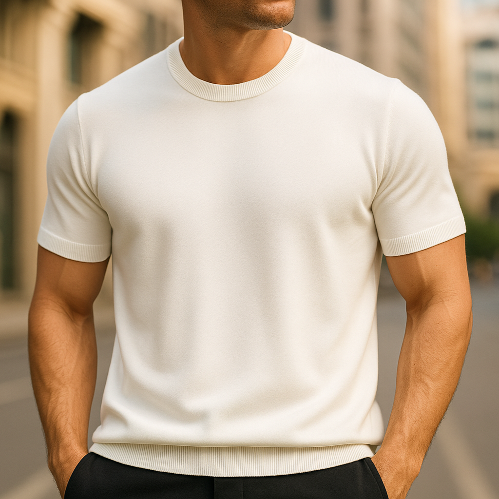 Pankov - Elegante Camiseta de Manga Corta