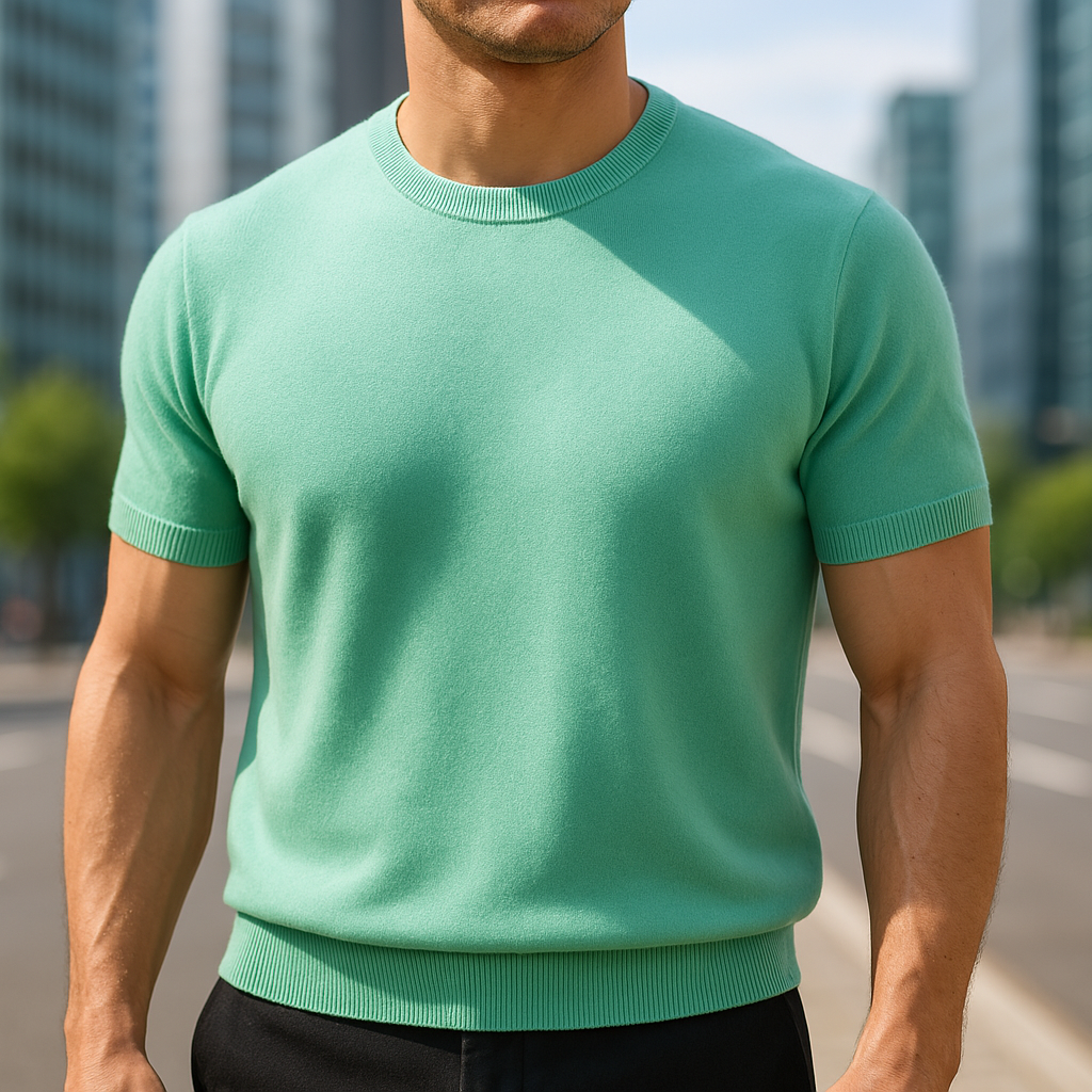 Pankov - Elegante Camiseta de Manga Corta