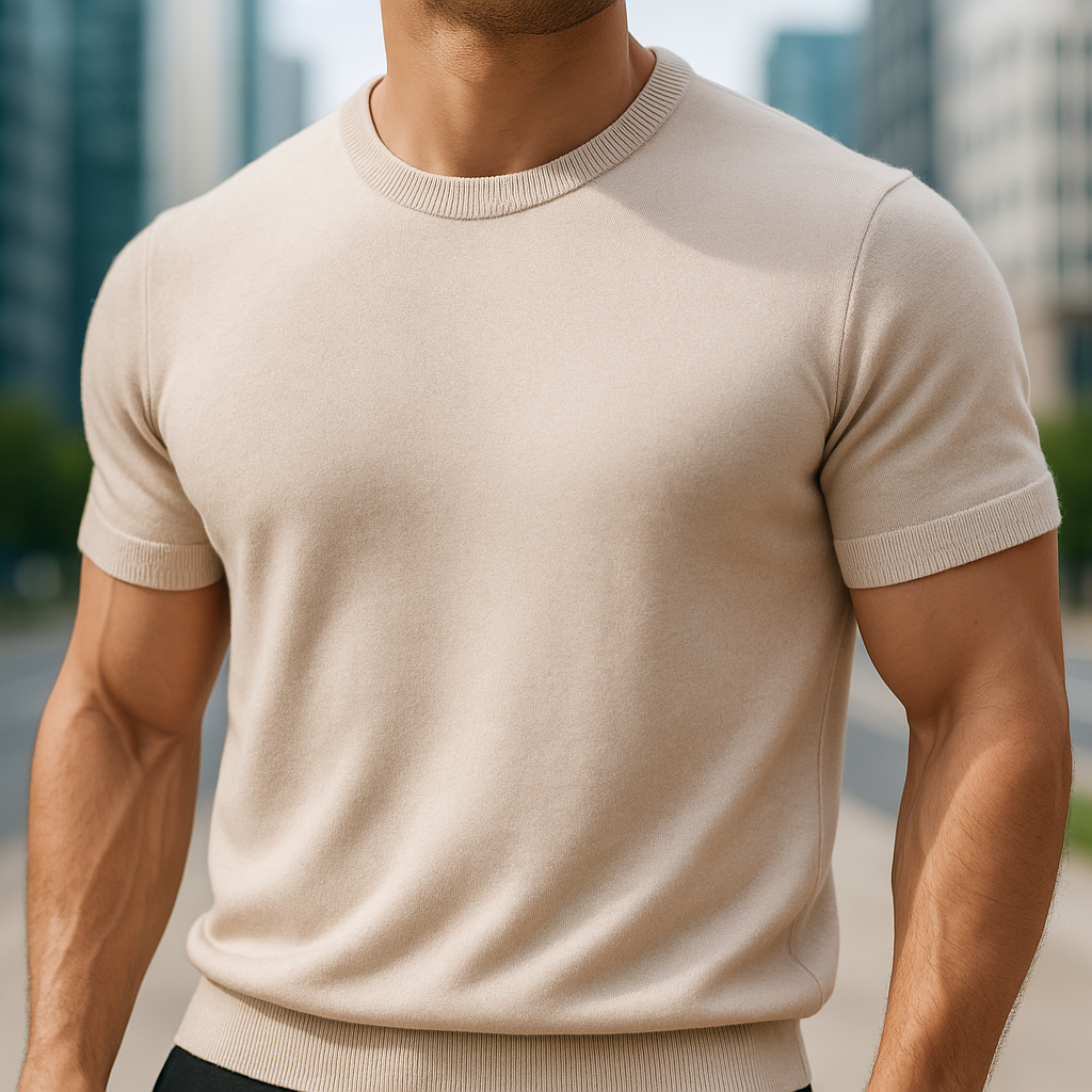 Pankov - Elegante Camiseta de Manga Corta