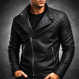 Jure - Chaqueta de Cuero con Cremallera