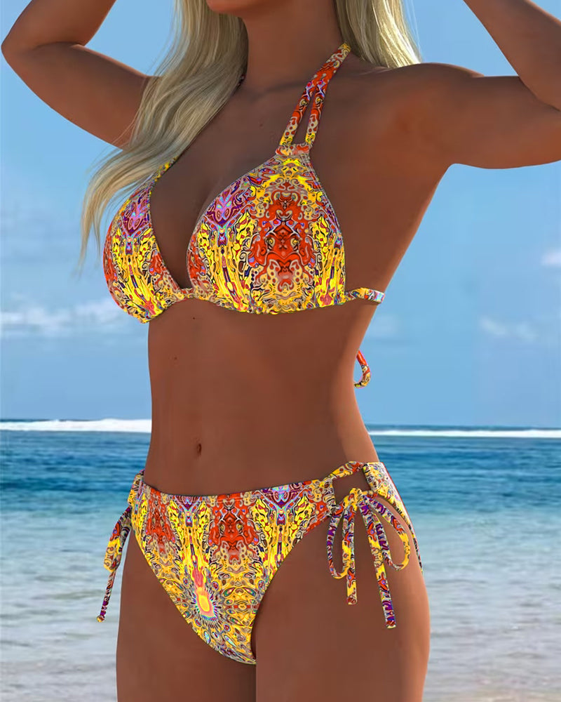 Ana&José | CONJUNTO DE TANKINI ESTAMPADO MULTICOLOR PARA MUJER