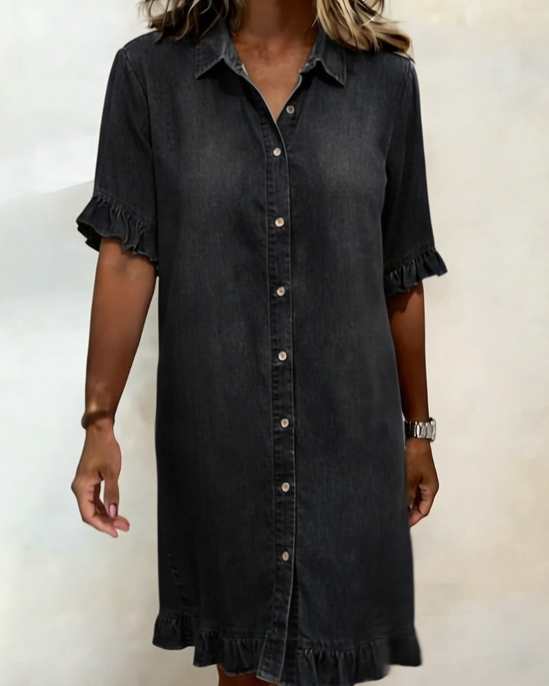 Ana&José™ | Quinn™ Vestido Suave Corte Holgado Ligero Estilo Casual