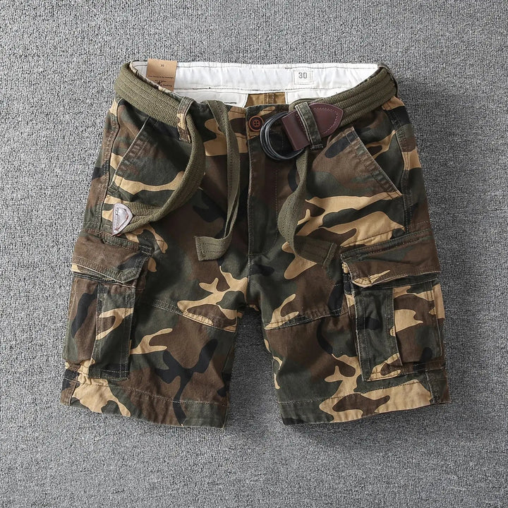 LAURENT MONACO | PANTALONES CORTOS CARGO PARA HOMBRES