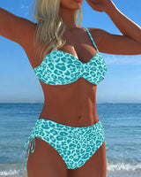 Ana&José | CONJUNTO TANKINI CON ESTAMPADO DE LEOPARDO PARA MUJER