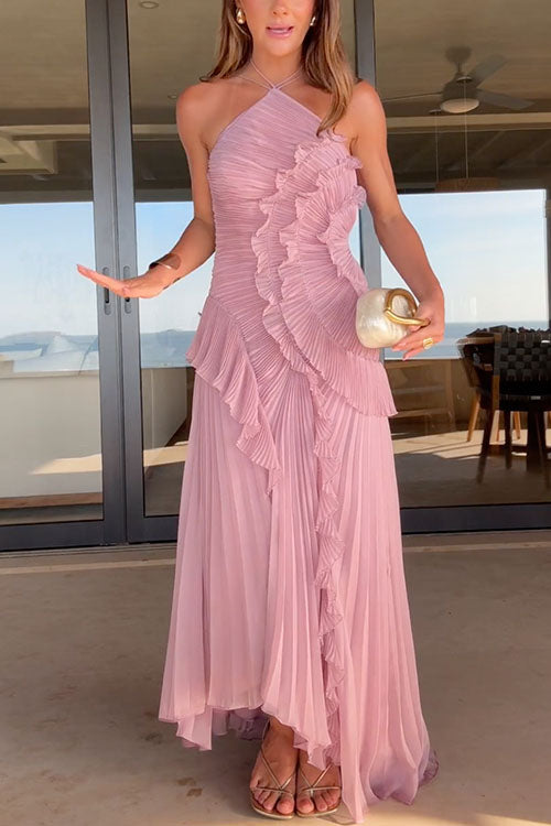 Rosé - Vestido Largo Plisado