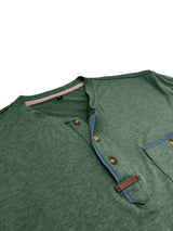 AnaJosé™ — Camiseta elegante de cuello redondo con bolsillo
