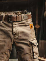 Novak – Pantalones Cortos Retro de Carga con Múltiples Bolsillos