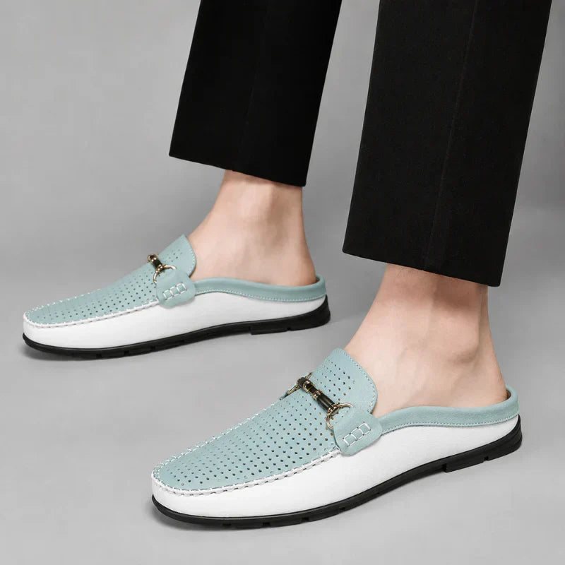 Ana&José™ | Mocasín Destalonado de Piel para Hombre - Transpirable