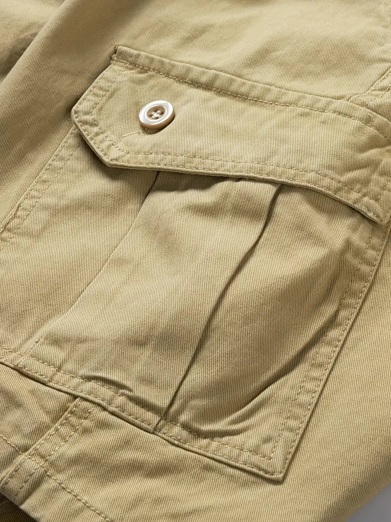 Mauro - Pantalones Cortos Elegantes con Múltiples Bolsillos