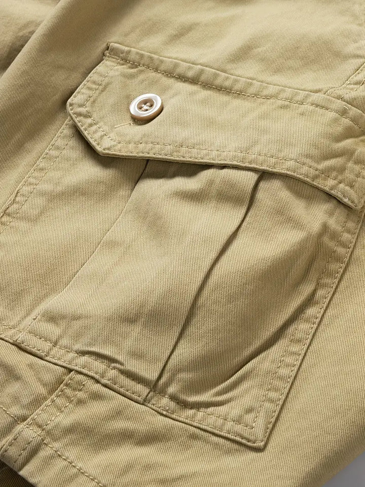 Mauro - Pantalones Cortos Elegantes con Múltiples Bolsillos