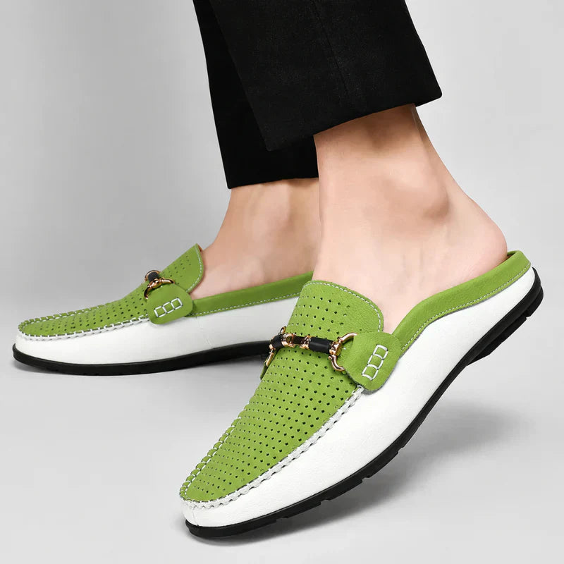 Ana&José™ | Mocasín Destalonado de Piel para Hombre - Transpirable