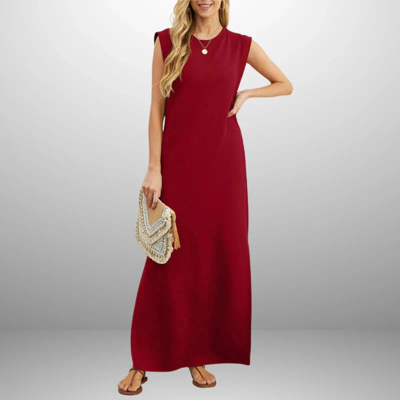 Inma | Vestido largo fluido antiarrugas