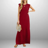 Inma | Vestido largo fluido antiarrugas