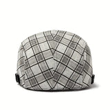 Zared - Gorra vintage a cuadros ajustable