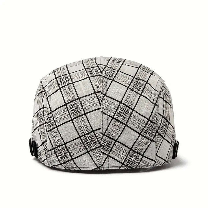 Zared - Gorra vintage a cuadros ajustable
