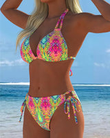 Ana&José | CONJUNTO DE TANKINI ESTAMPADO MULTICOLOR PARA MUJER