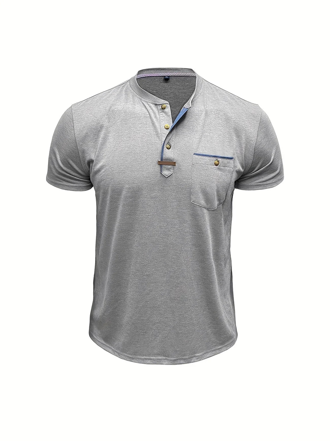 AnaJosé™ — Camiseta elegante de cuello redondo con bolsillo