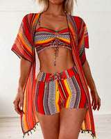Ana&José | CONJUNTO TANKINI ESTAMPADO CON PAREO PARA MUJER