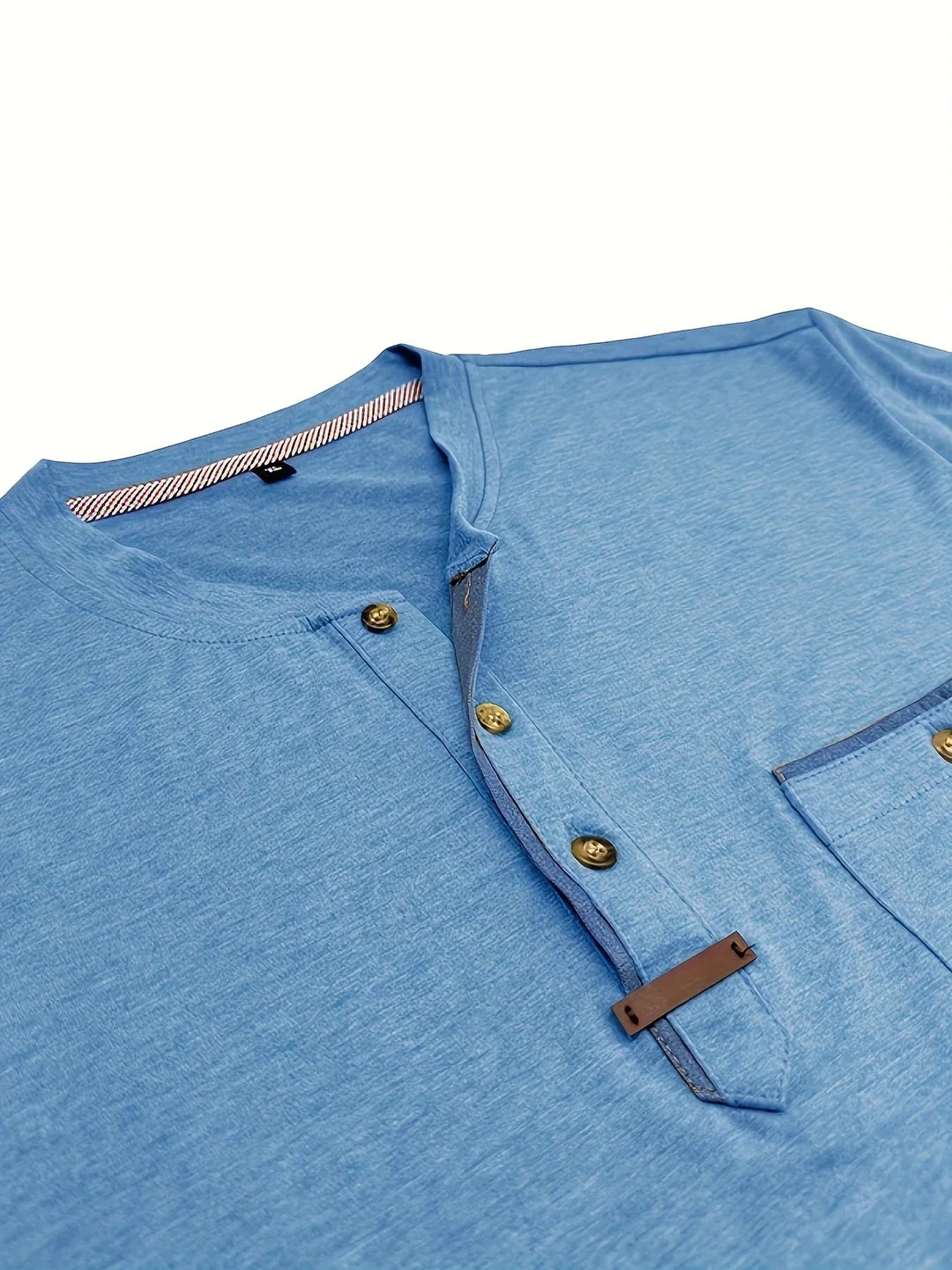 AnaJosé™ — Camiseta elegante de cuello redondo con bolsillo