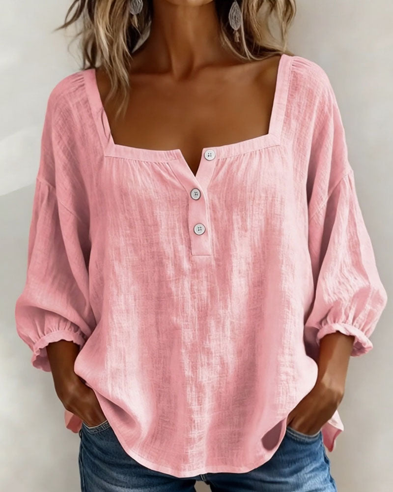 Ana&José | BLUSA CON ESCOTE CUADRADO PARA MUJER