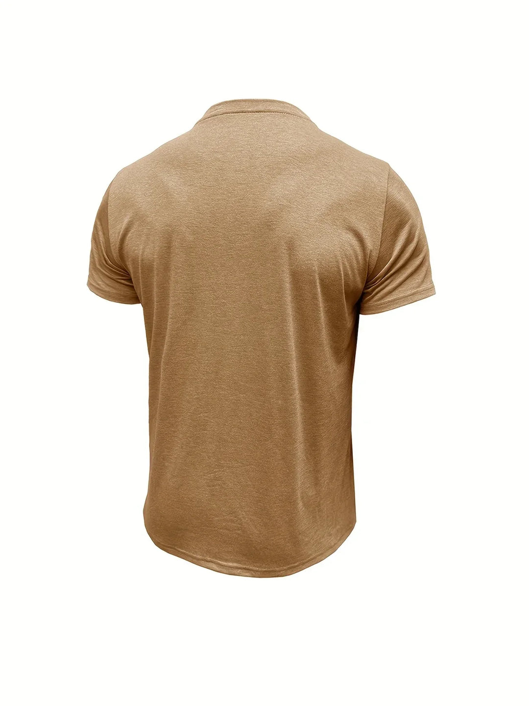 Saxon - Elegante Camiseta de Cuello Redondo con Bolsillo