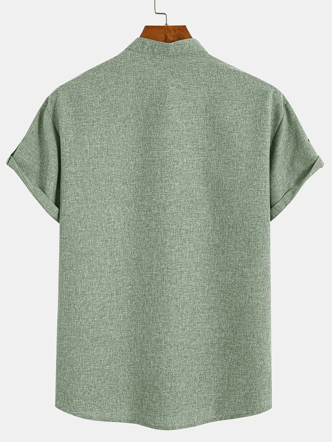 Elliott – Camisa Elegante de Manga Corta con Cuello Alto