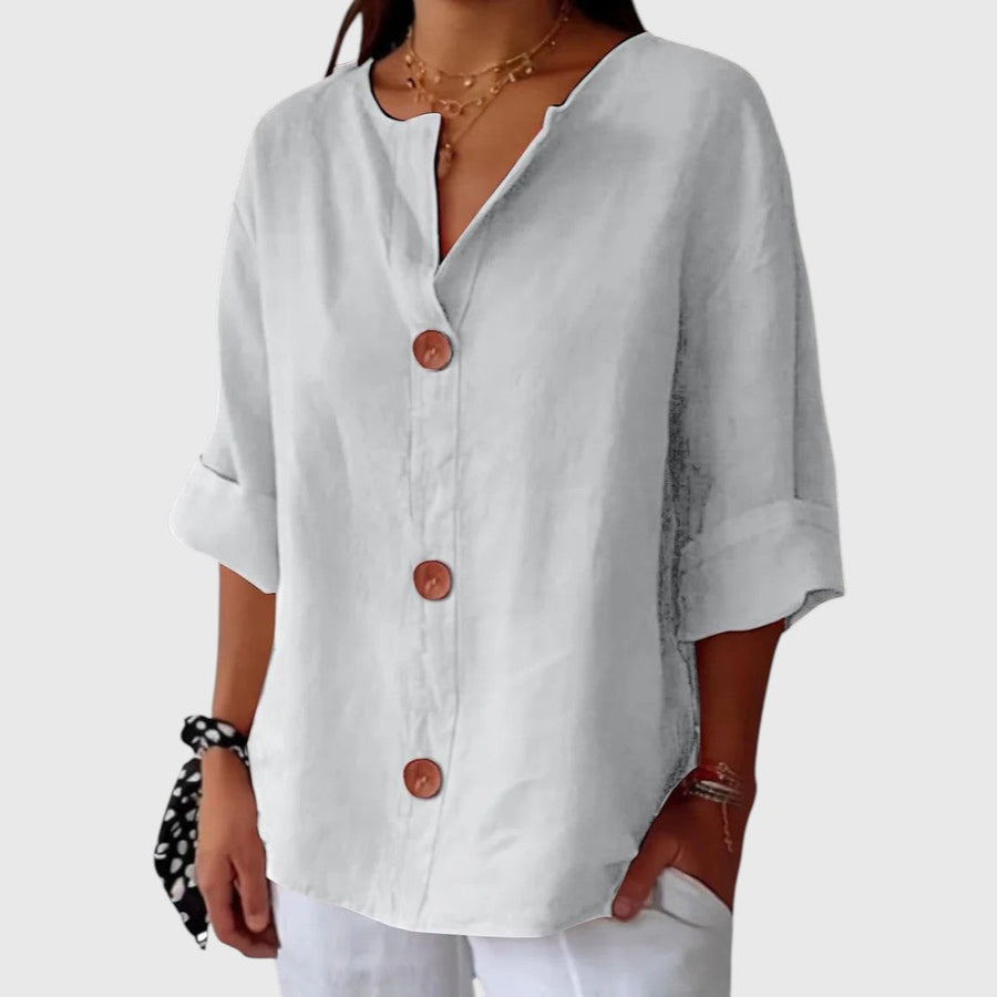 Reza - Casual Textured Blouse