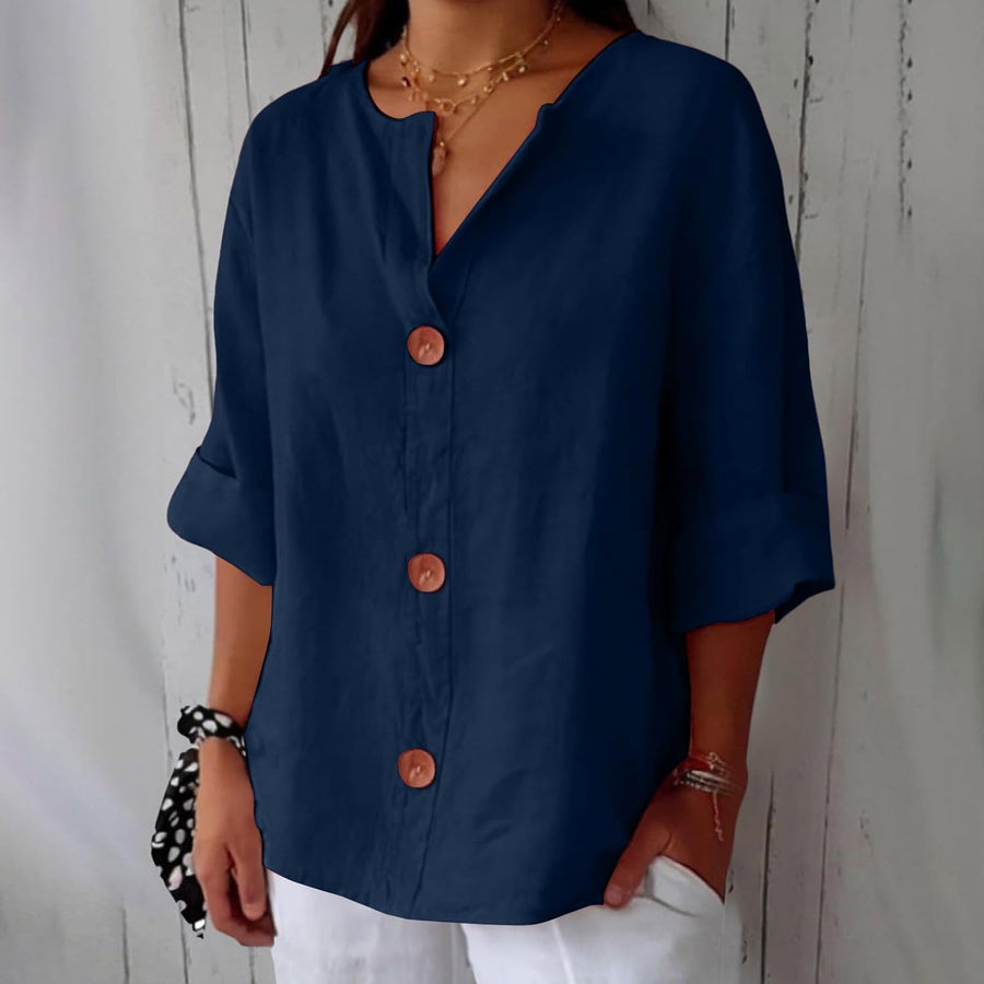 Noria - Blusa de lino relajada para una elegancia atemporal