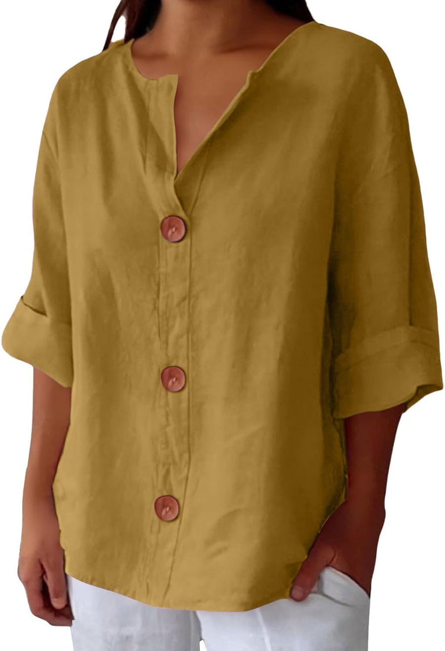 Ana&José | CAMISA CON CUELLO DE PICO PARA MUJER